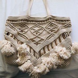 Cleobella Gold & Cream Tote